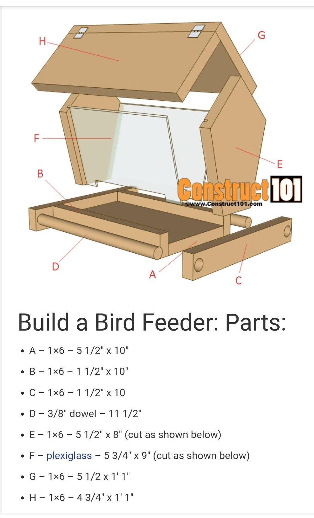 Discover 97 Birds &amp;amp; Birdhouses And Bird Houses Ideas | Bird House inside FREE Printable Bird Feeder Plans