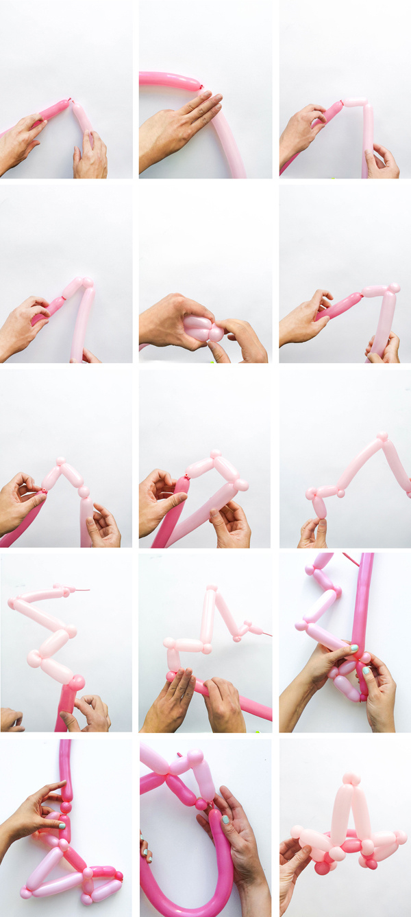 Diy Balloon Princess Crown regarding Free Printable Balloon Animal Instructions