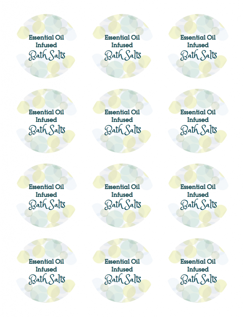 Diy Mother&amp;#039;S Day Gift Idea (With Free Printable Labels!) - Making within Free Printable Bath Salt Labels