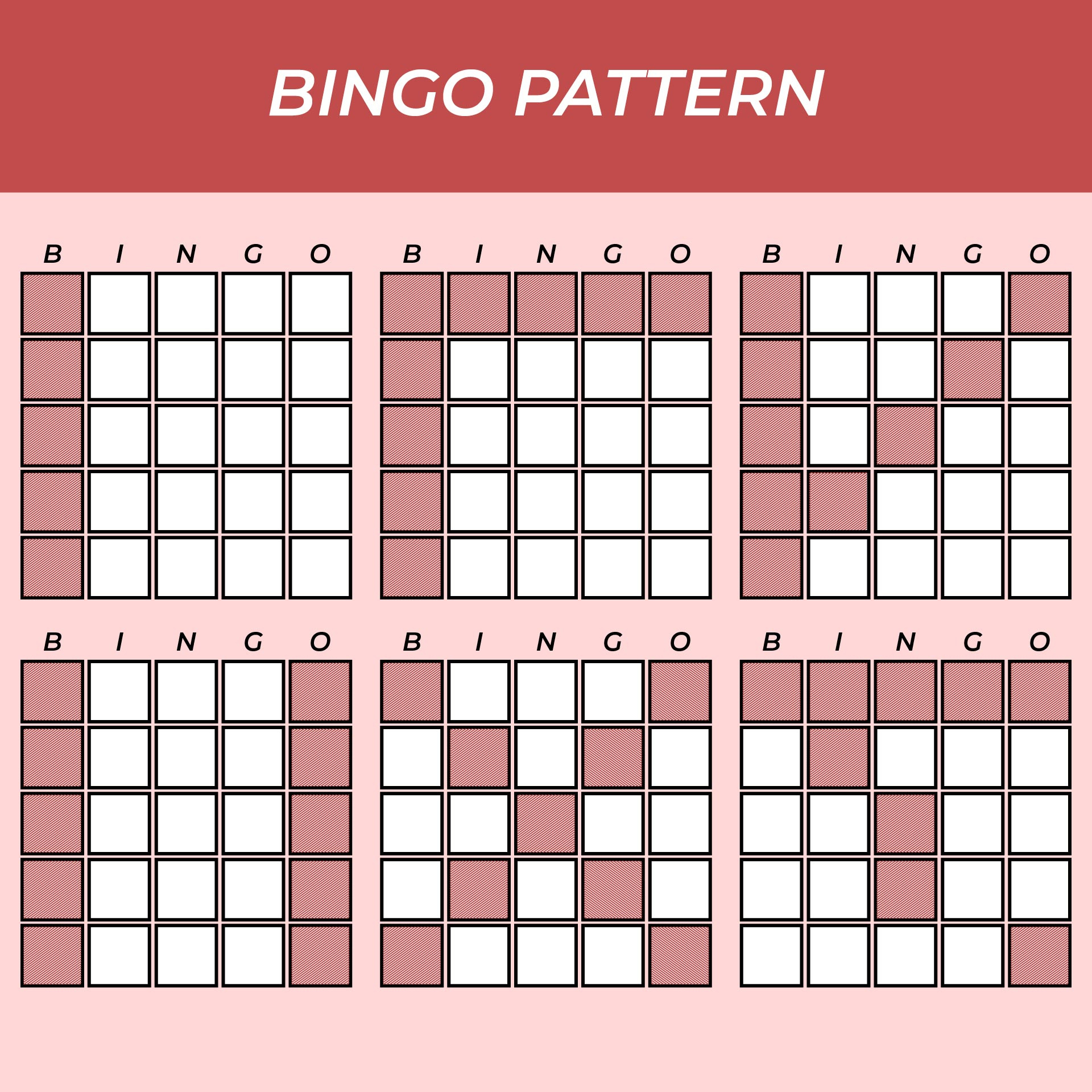 Double Bingo Patterns | Www.lx.iriss.uk inside Free Printable Bingo Patterns Printable