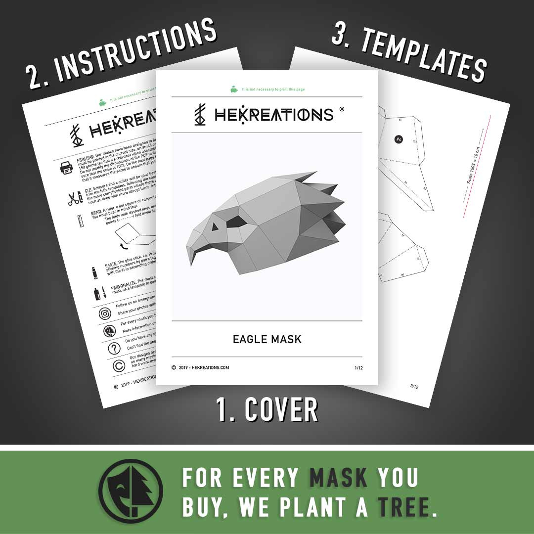 Eagle Mask Printable Template | Papercraft Pdf Pattern with regard to Free Printable Bird Mask Template