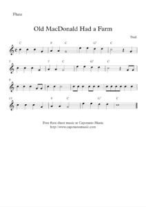 Easy Sheet Music For Beginners: Free Easy Flute Sheet Music Score intended for FREE Printable Beginner Flute Sheet Music