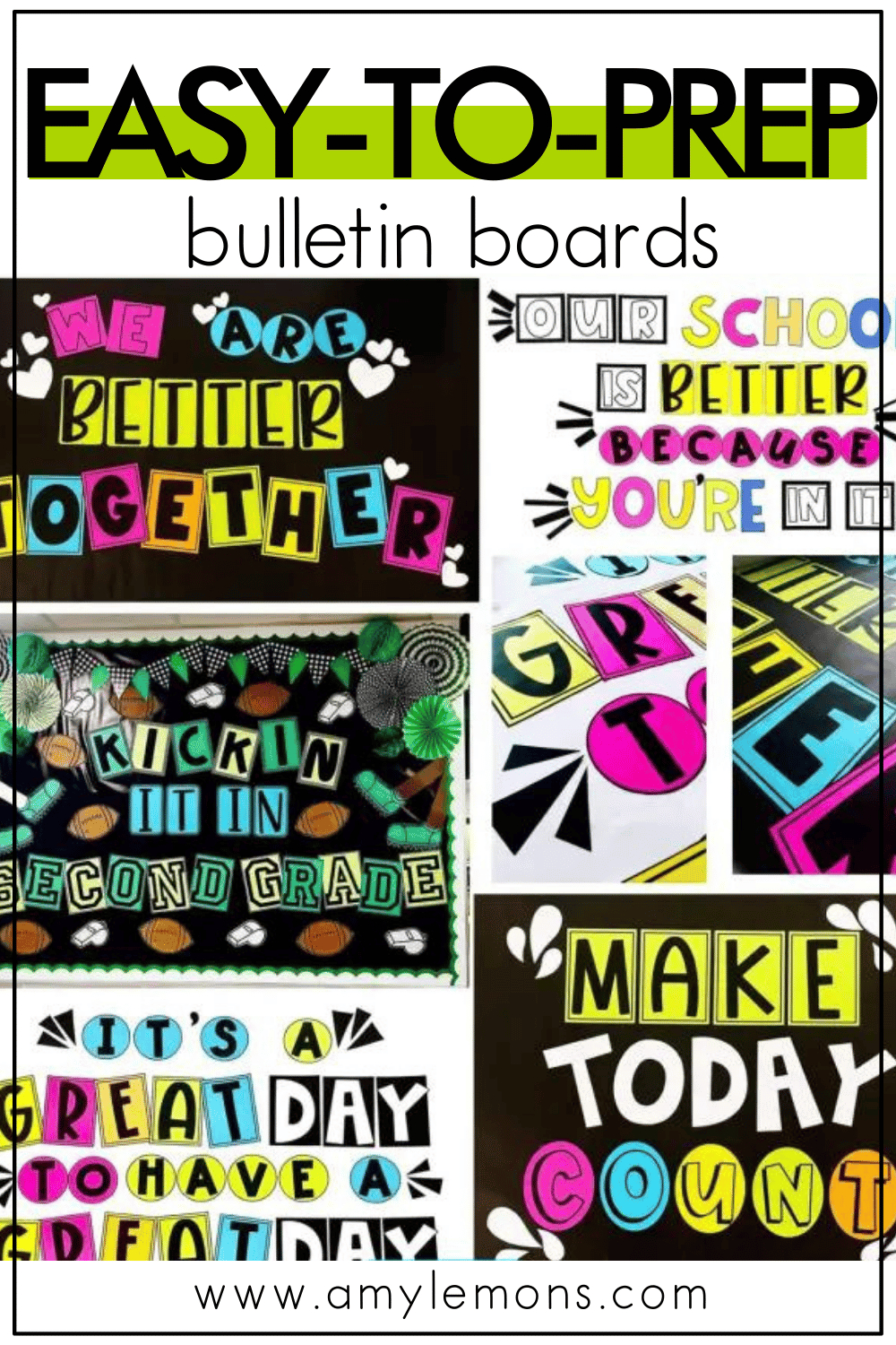 Easy To Prep Bulletin Board Ideas Plus A Freebie! - Amy Lemons for Free Printable Bulletin Board Templates