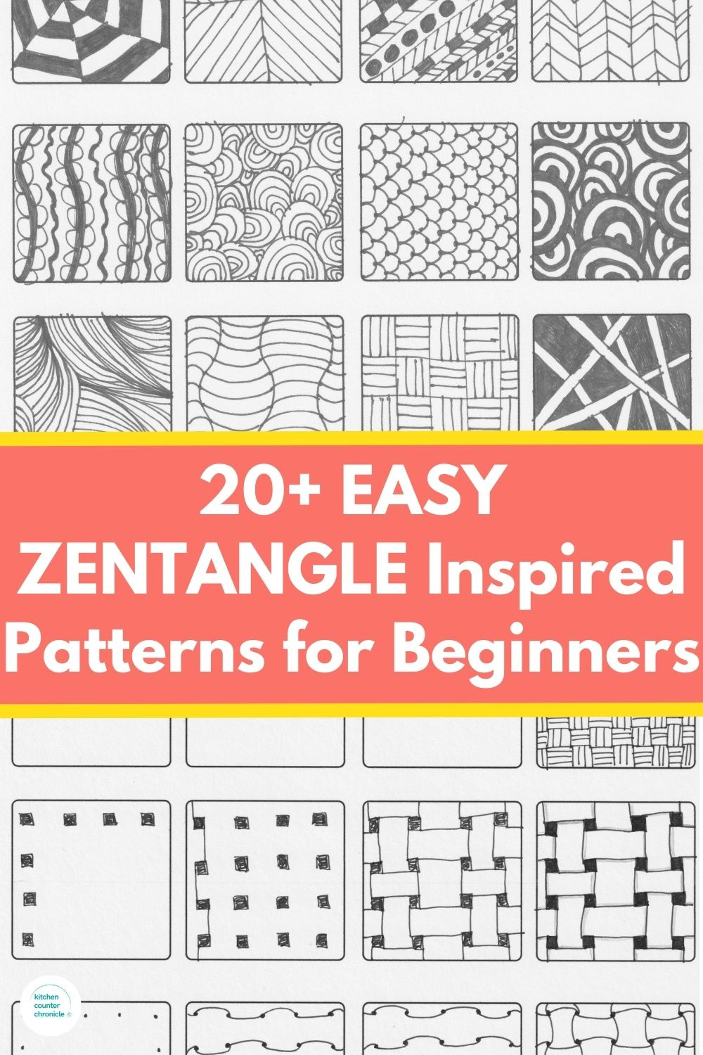 Easy Zentangle Patterns For Beginners And Kids regarding FREE Printable Blank Zentangle Worksheet
