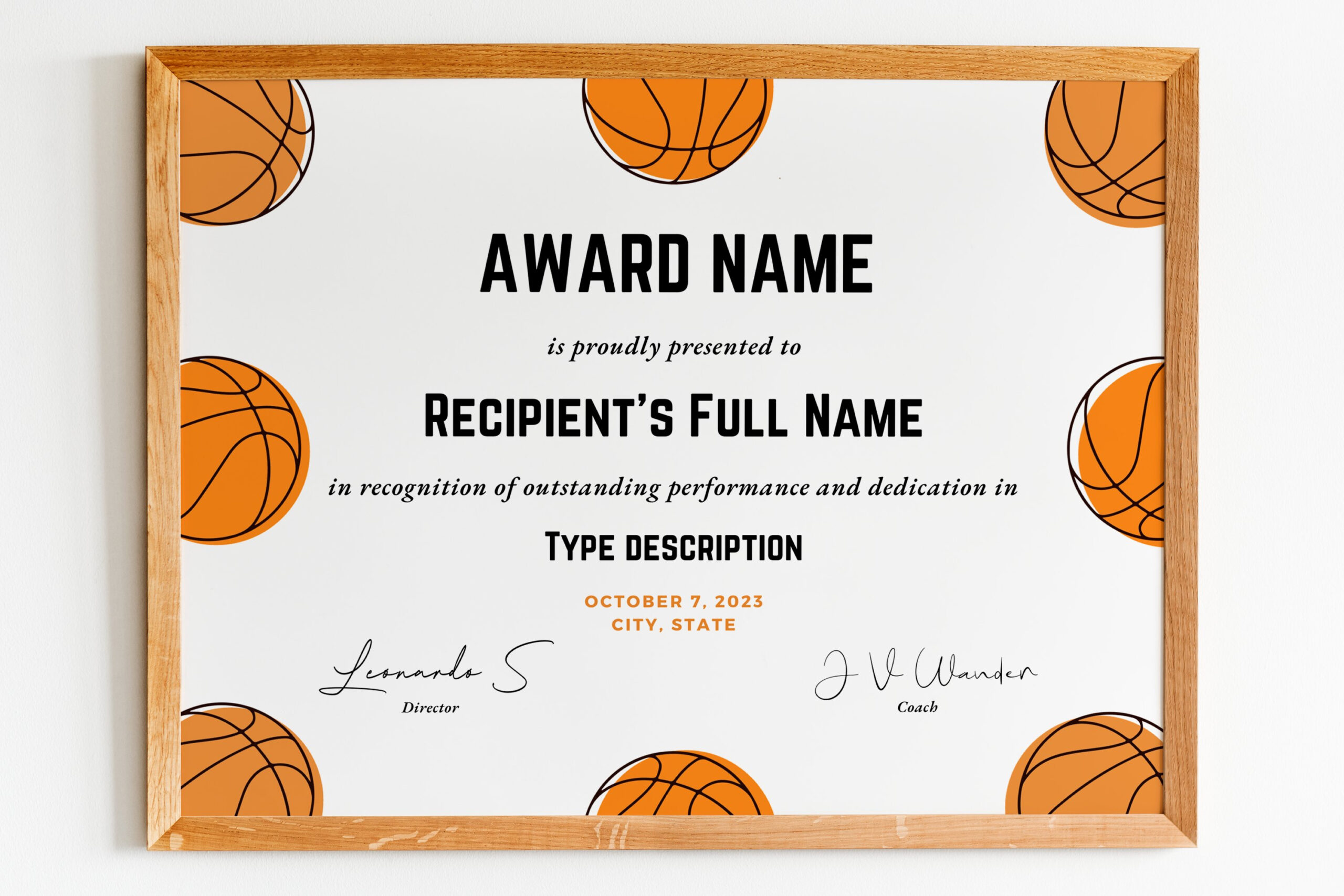 Editable Basketball Award Certificate Template, Printable with Free Printable Basketball Certificate Templates