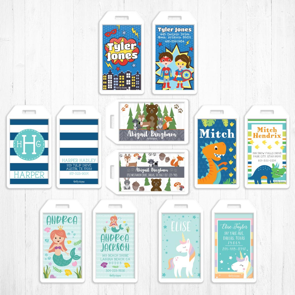 Editable Diy Luggage Tags For Adults &amp;amp; Kids regarding FREE Printable Backpack Tag Template