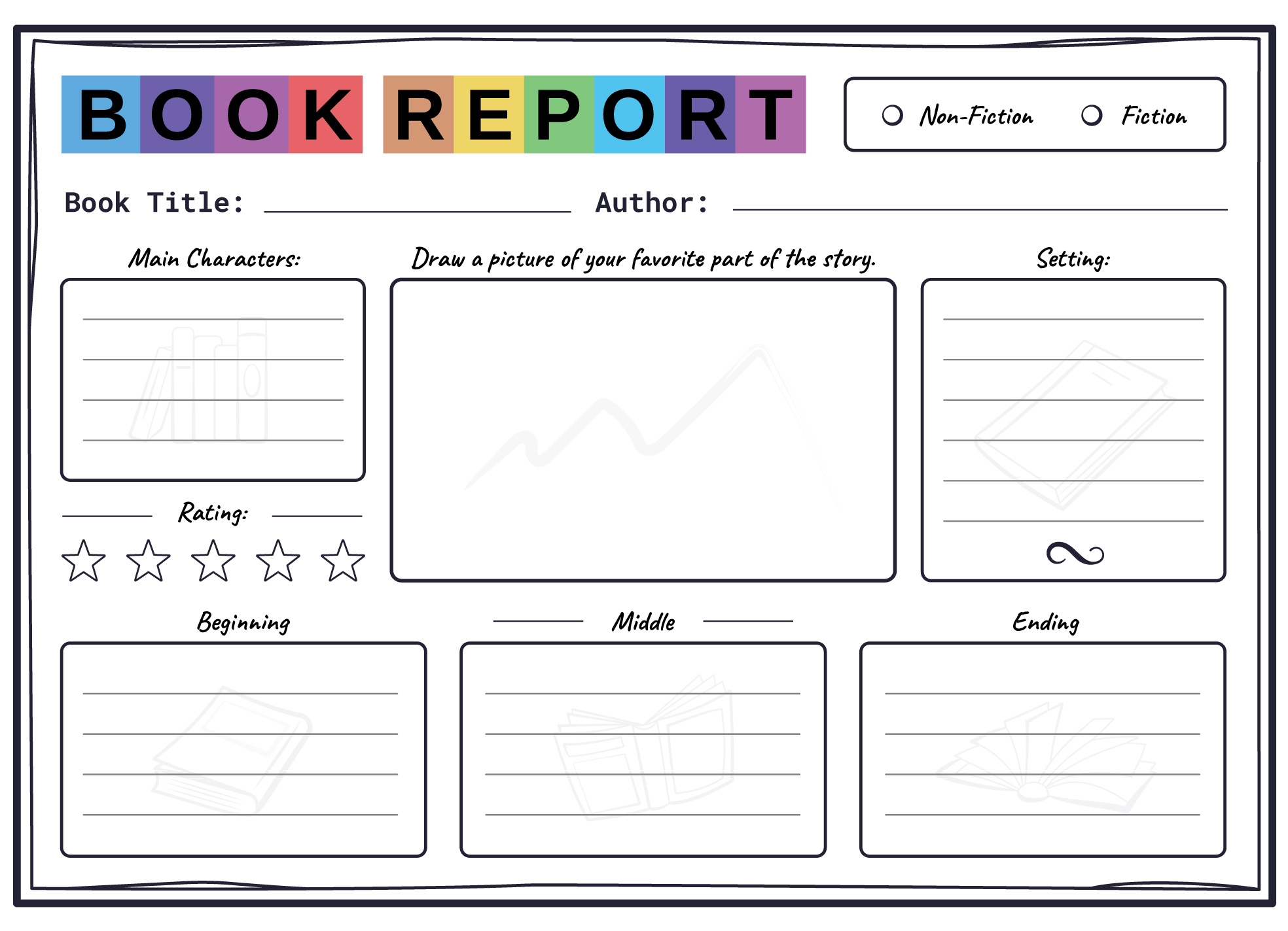 Elementary Book Report Free Google Docs Template - Gdoc.io regarding FREE Printable Book Report Forms For Elementary Students