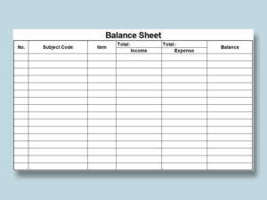 Excel Of Simple Balance Sheet.xlsx | Wps Free Templates inside Free Printable Blank Balance Sheet