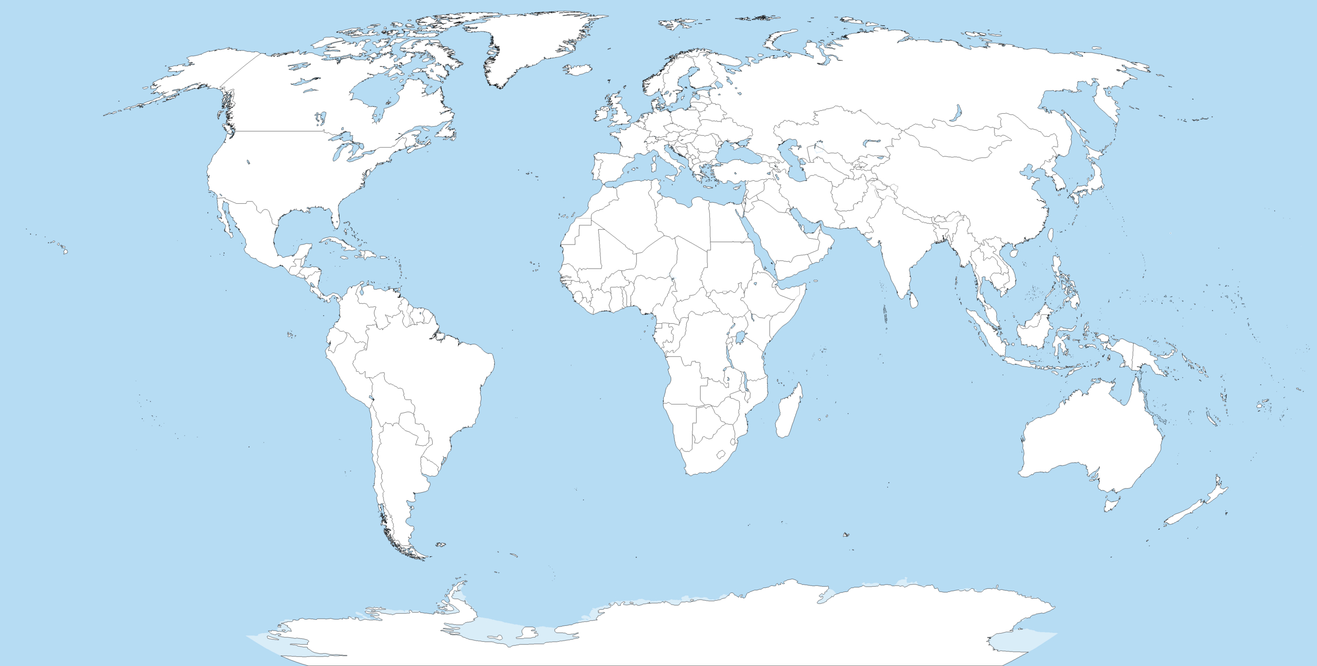 File:a Large Blank World Map With Oceans Marked In Blue for FREE Printable Blank Map of Continents and Oceans to Label