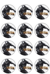 For Boy - Printable Word Searches Black Panther Cake Topper Printable inside Free Printable Black Panther Cupcake Toppers