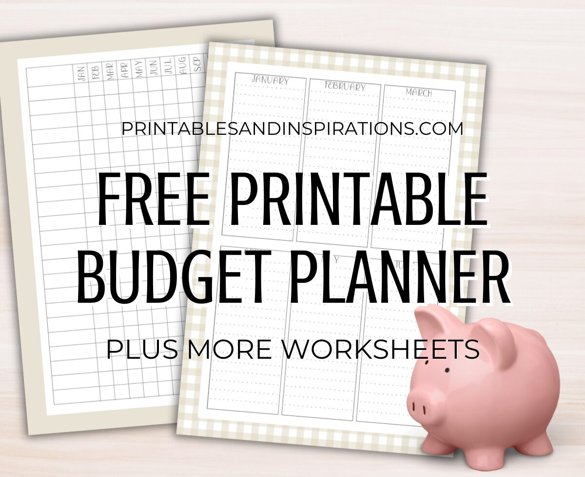 Free 2025 Budget Planner And Worksheets For A Great Year in FREE Printable Budget Planner 2025