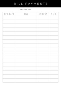 Free And Customizable Budget Templates inside Free Printable Blank Budget Forms