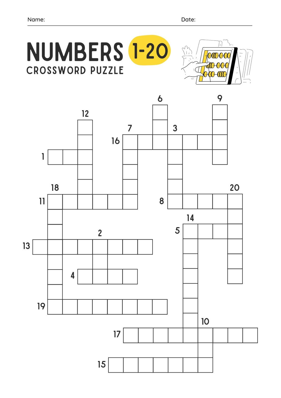 Free And Customizable Crossword Puzzle Templates | Canva inside FREE Printable Blank Crossword Grid
