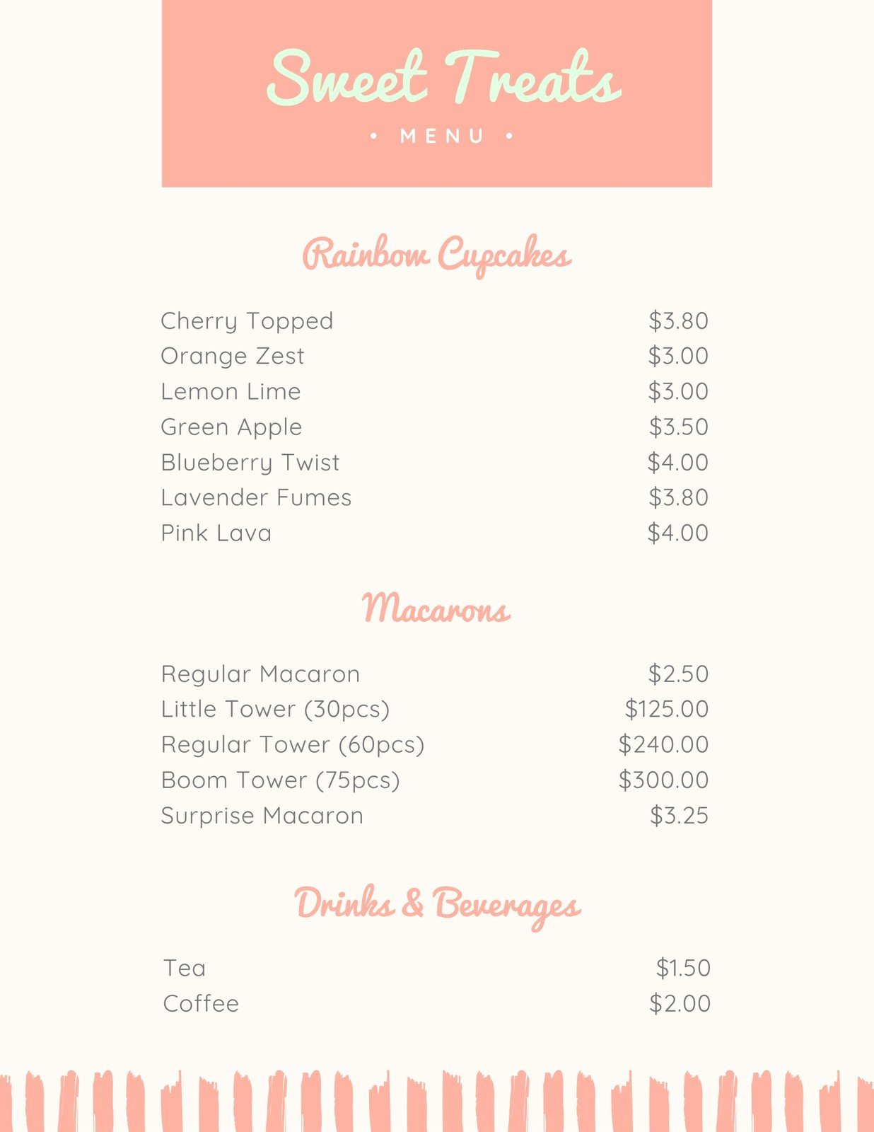 Free And Customizable Delectable Bakery Menu Templates | Canva throughout Free Printable Bakery Menu Templates