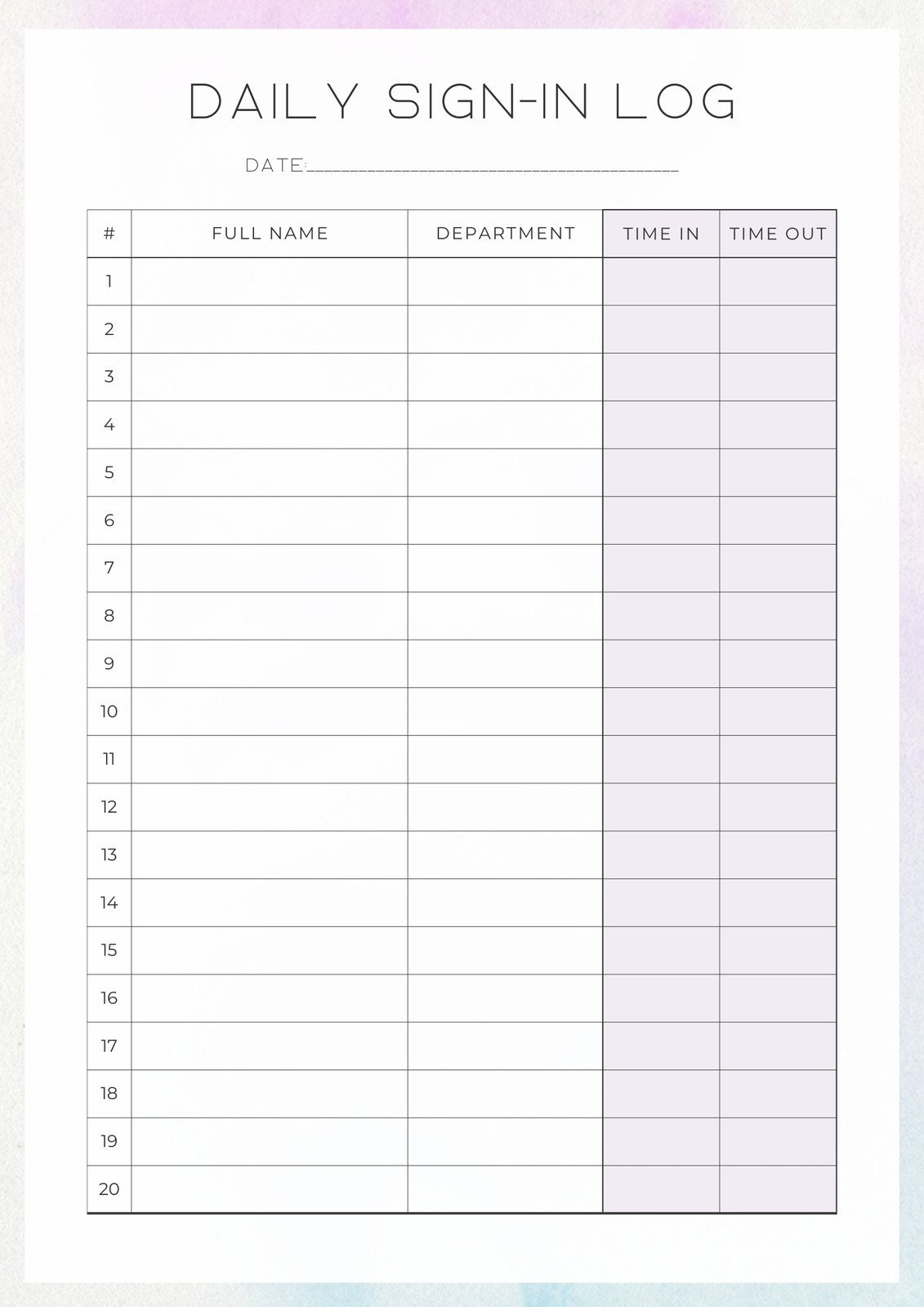 Free And Customizable Log Templates for FREE Printable Blank Log Sheet Template