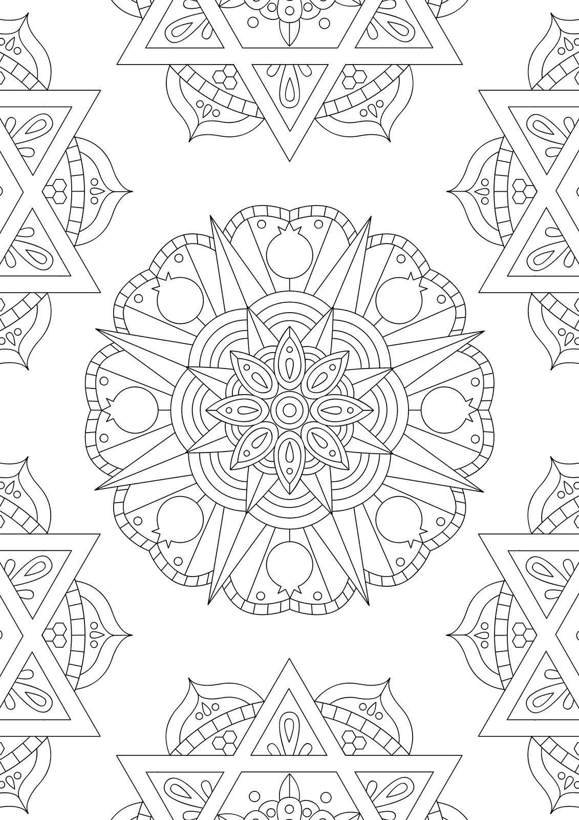 Free And Customizable Mandala Templates with FREE Printable Blank Mandala Template