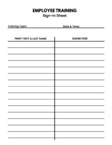 Free And Customizable Sign Up Sheet Templates within FREE Printable Blank Sign Up Sheet