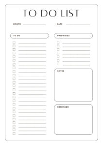 Free And Customizable To Do List Templates with regard to FREE Printable Blank to Do List