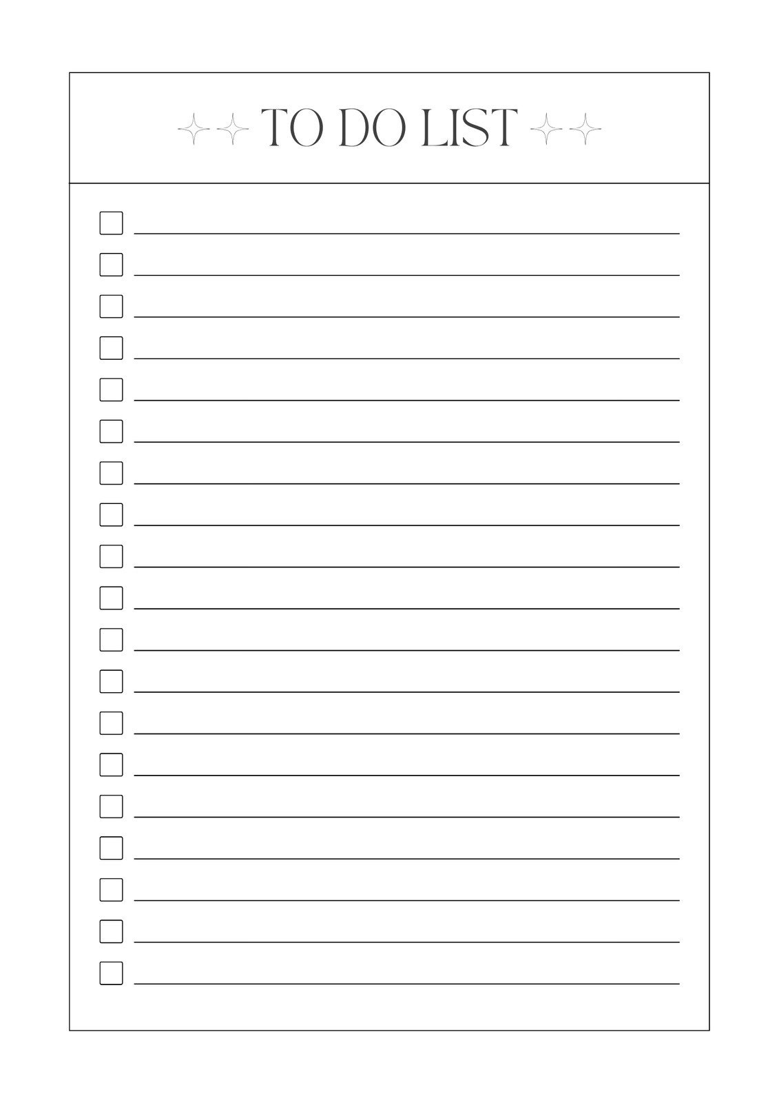 Free And Customizable To Do List Templates within FREE Printable Blank List Template