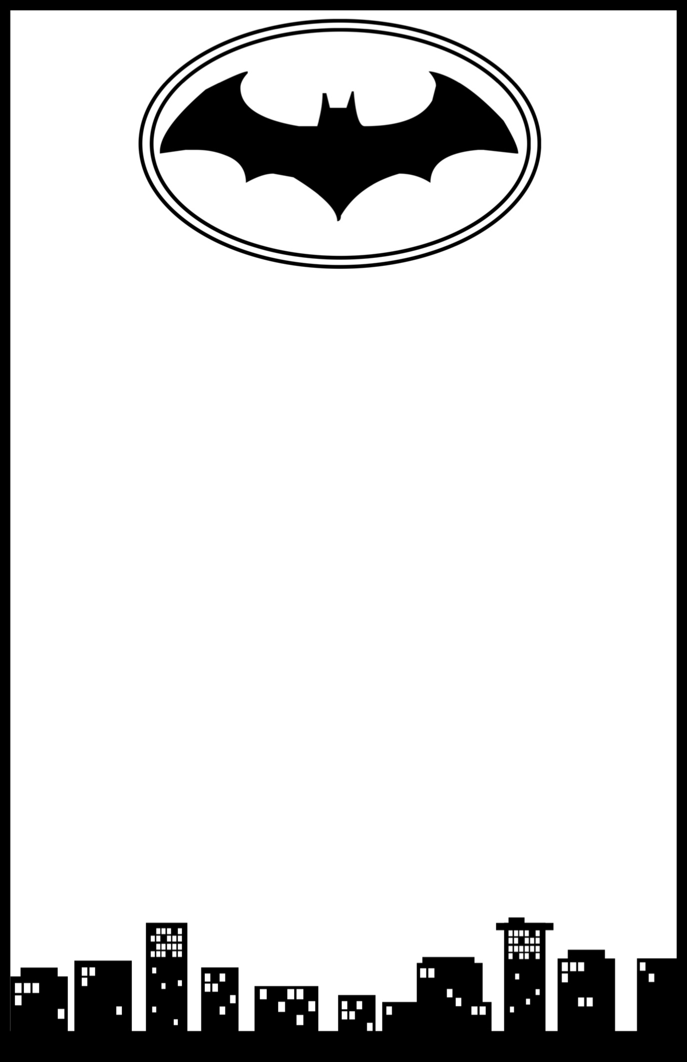 Free Batman Invitation Template - Paper Trail Design intended for FREE Printable Batman Birthday Cards