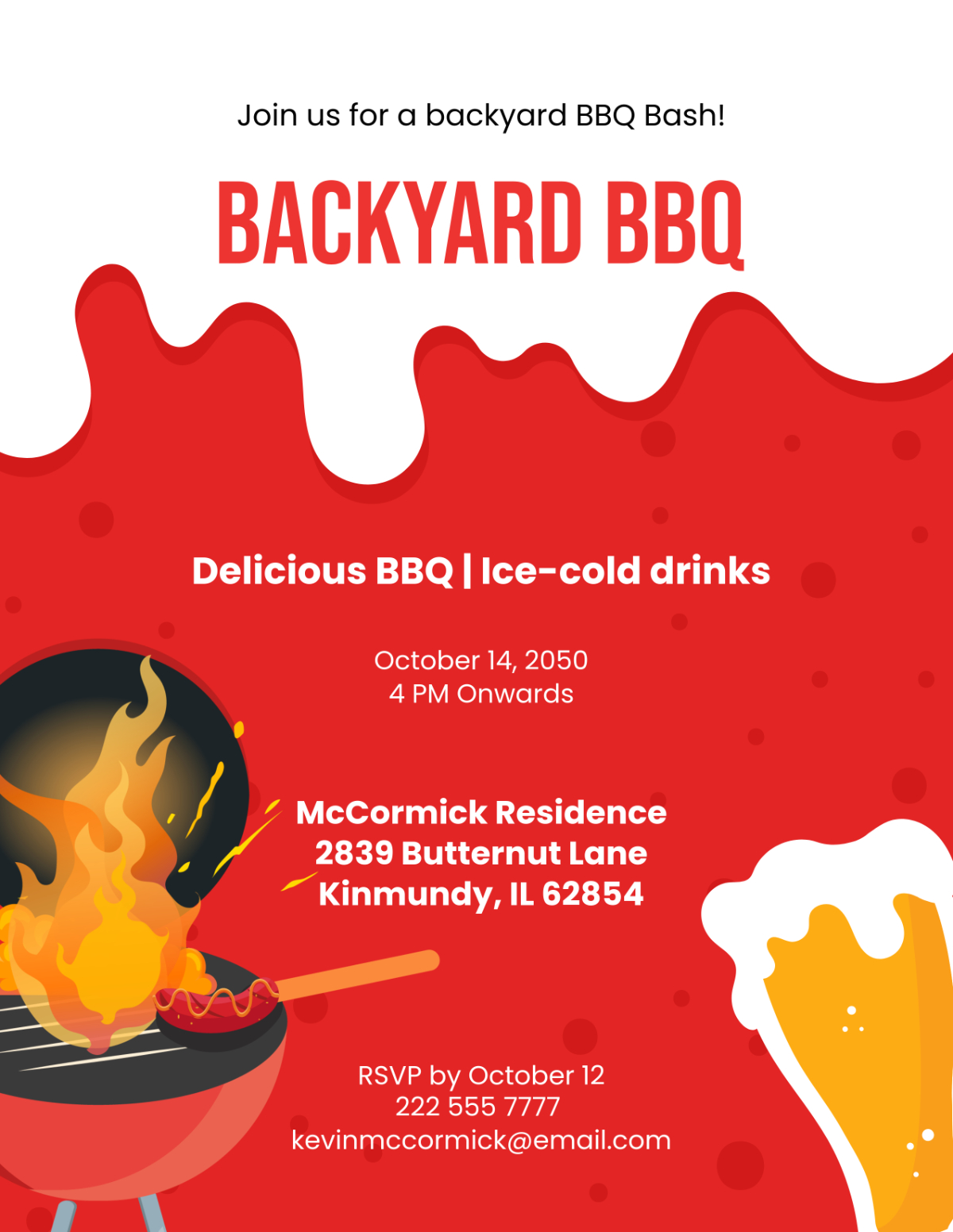 Free Bbq Flyer Templates, Editable And Printable for Free Printable Bbq Flyer Templates