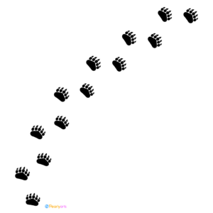 Free Bear Paw Prints Clipart (Royalty-Free) | Pearly Arts regarding FREE Printable Bear Paw Prints