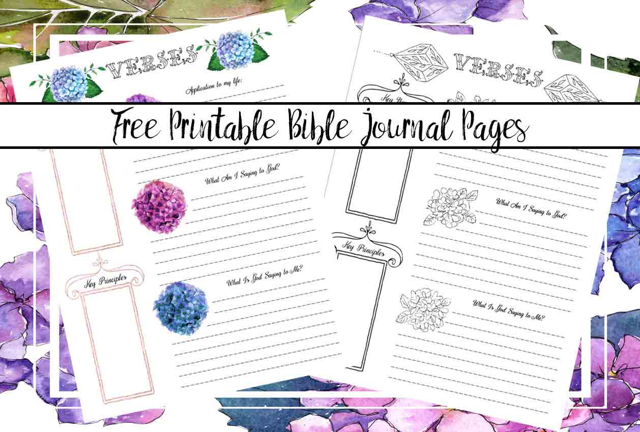 Free Bible Journaling Printables (Including One You Can Color!) throughout FREE Printable Bible Journaling Templates
