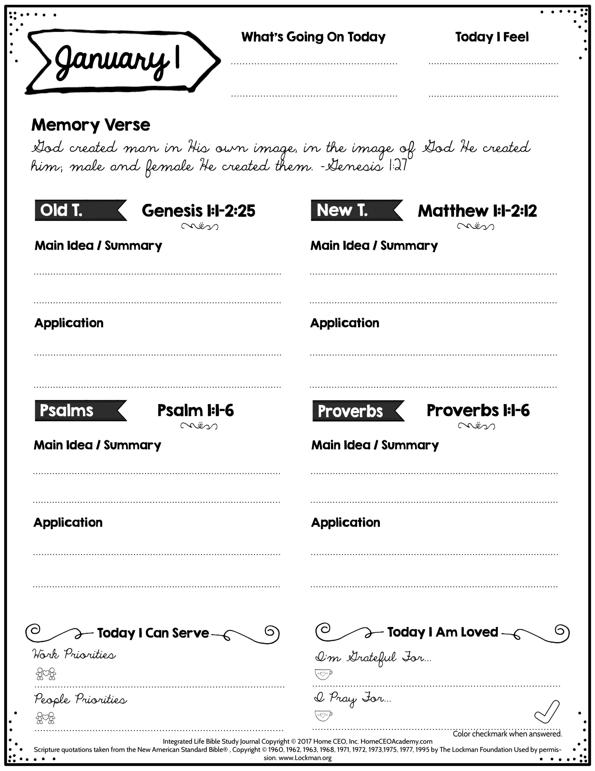 Free Bible Study Printables with regard to Free Printable Bible Journal Pages