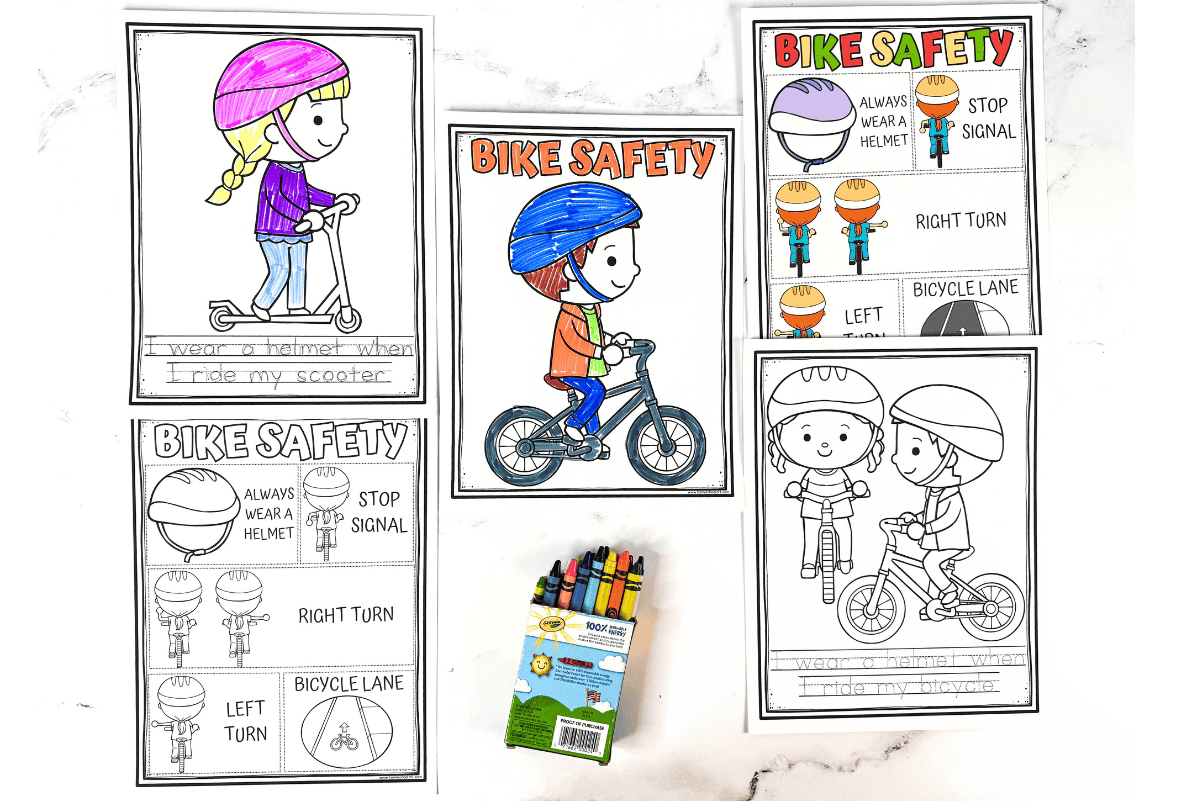 Free Bicycle Safety Worksheet for FREE Printable Bike Safety Worksheets
