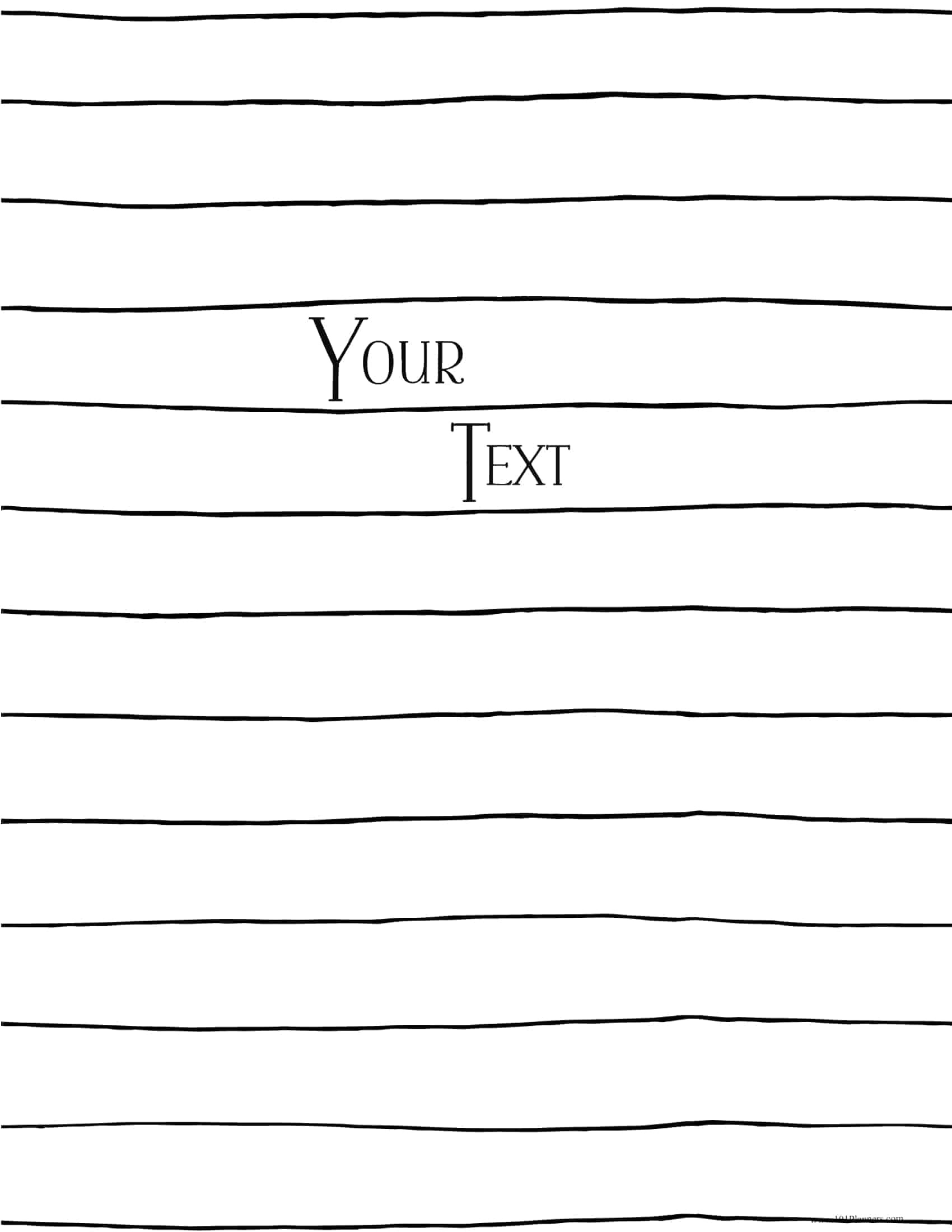 Free Binder Covers | Black And White With Custom Text with regard to FREE Printable Binder Covers Black and White