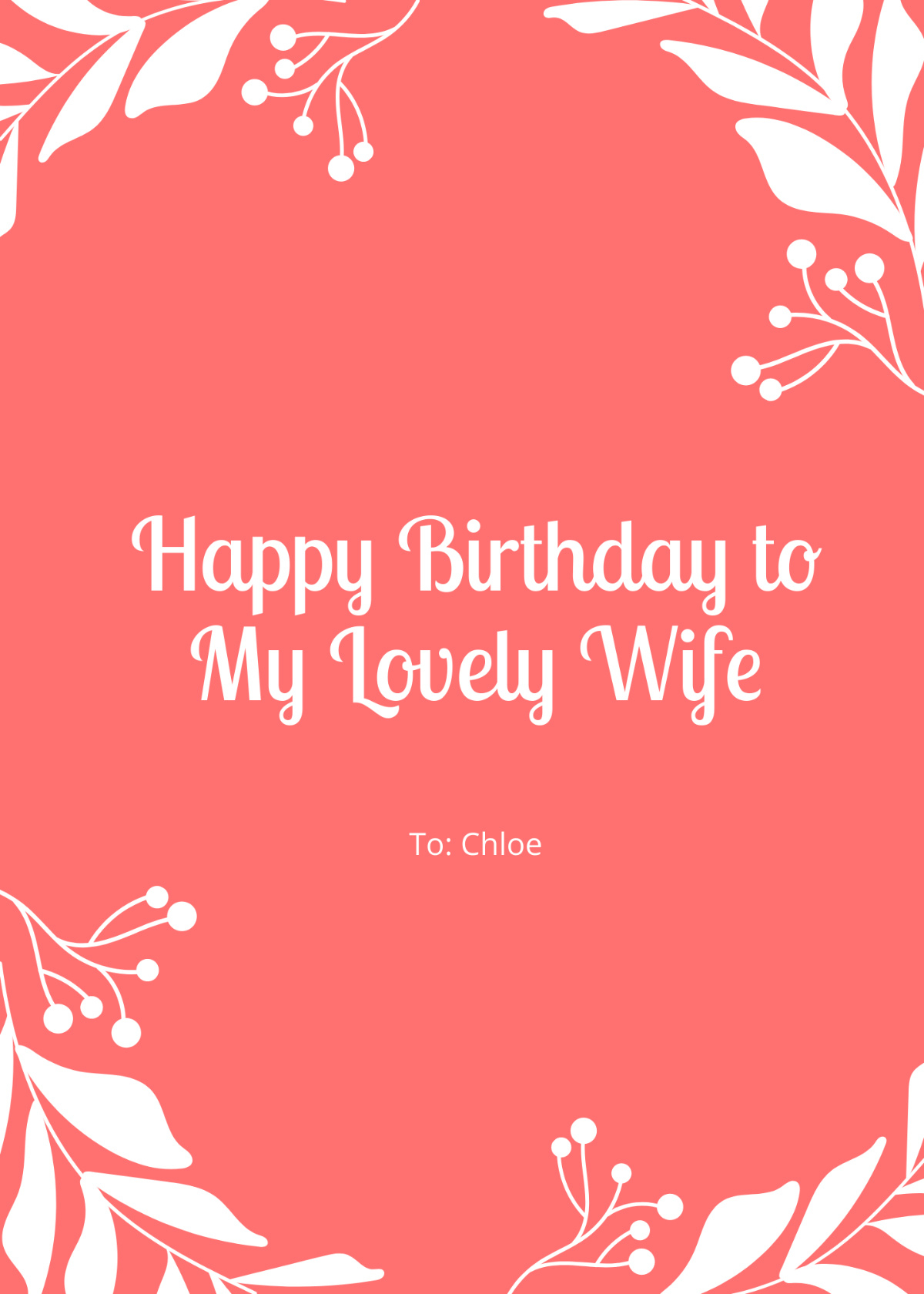 Free Birthday Card For Wife Templates, Editable And Printable intended for Free Printable Birthday Cards For My Wife