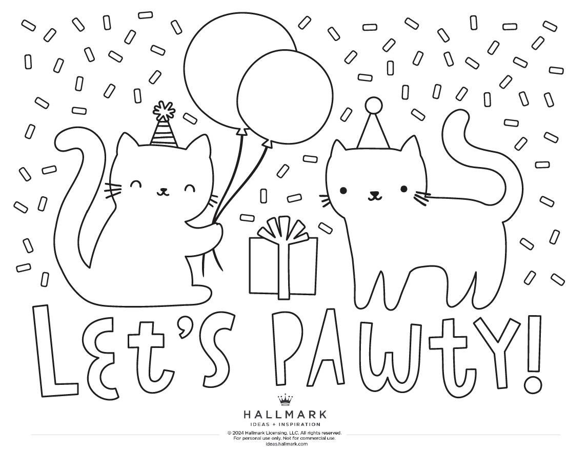 Free Birthday Coloring Pages To Add More Fun To The Celebration throughout FREE Printable Birthday Cards Online Hallmark