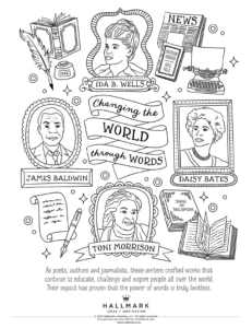 Free Black History Month Coloring Pages To Celebrate With The for Free Printable Black History Month Calendar