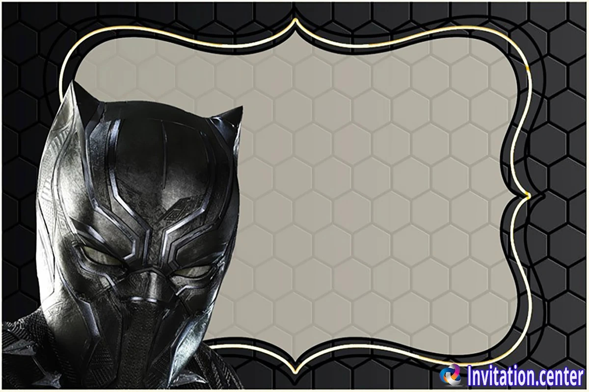 Free Black Panther Invitation Templates For Your Next Event with regard to FREE Printable Black Panther Invitations