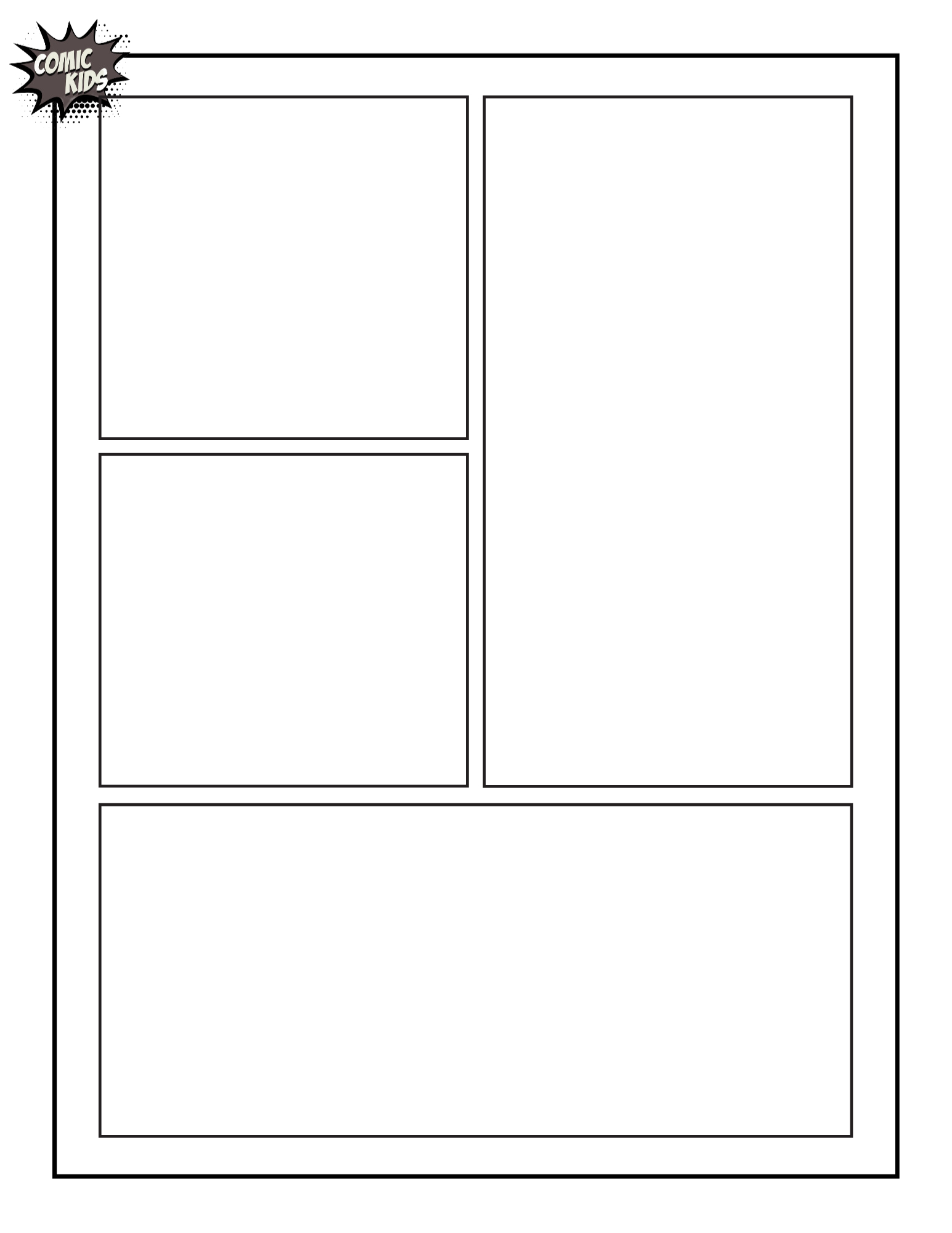 Free Blank Comic Pages And Comic Bubble Ideas To Create Your Own for Free Printable Blank Comic Strips