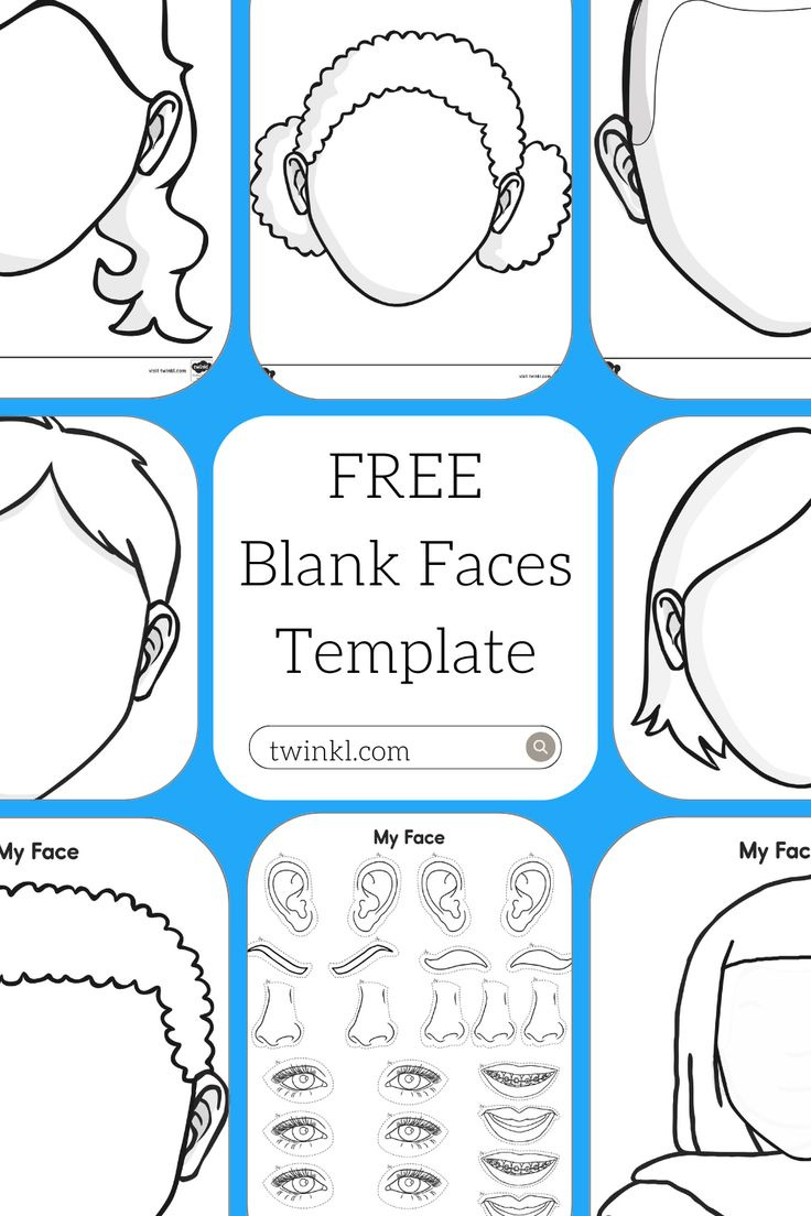 Free Blank Faces Template with regard to Free Printable Blank Face Template