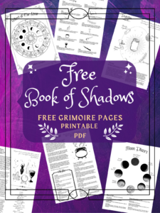 Free Book Of Shadows Starter Set within FREE Printable Book of Shadows