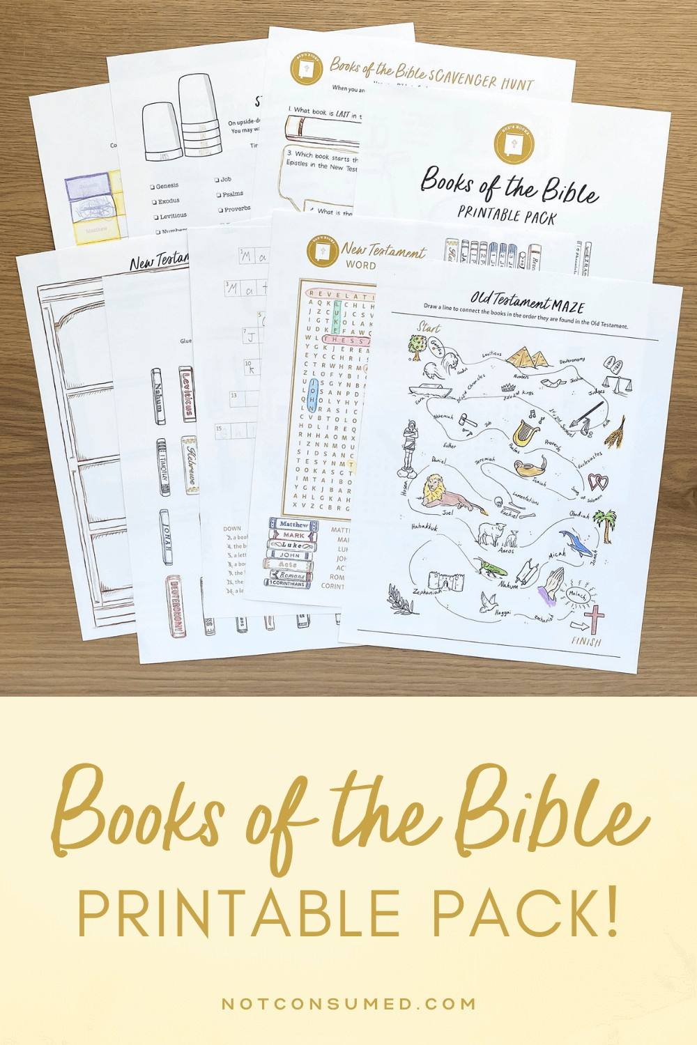 Free Books Of The Bible Printable: 7 Ways To Make Memorizing Fun! regarding Free Printable Bible Study Lessons Kjv