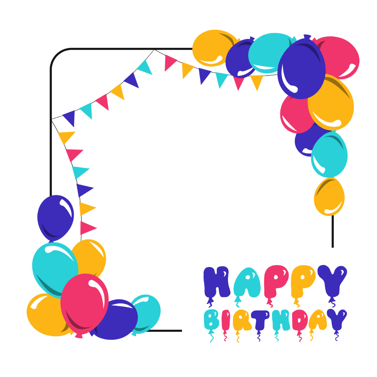 Free Border Clipart Png To Customize And Download with Free Printable Birthday Borders And Frames