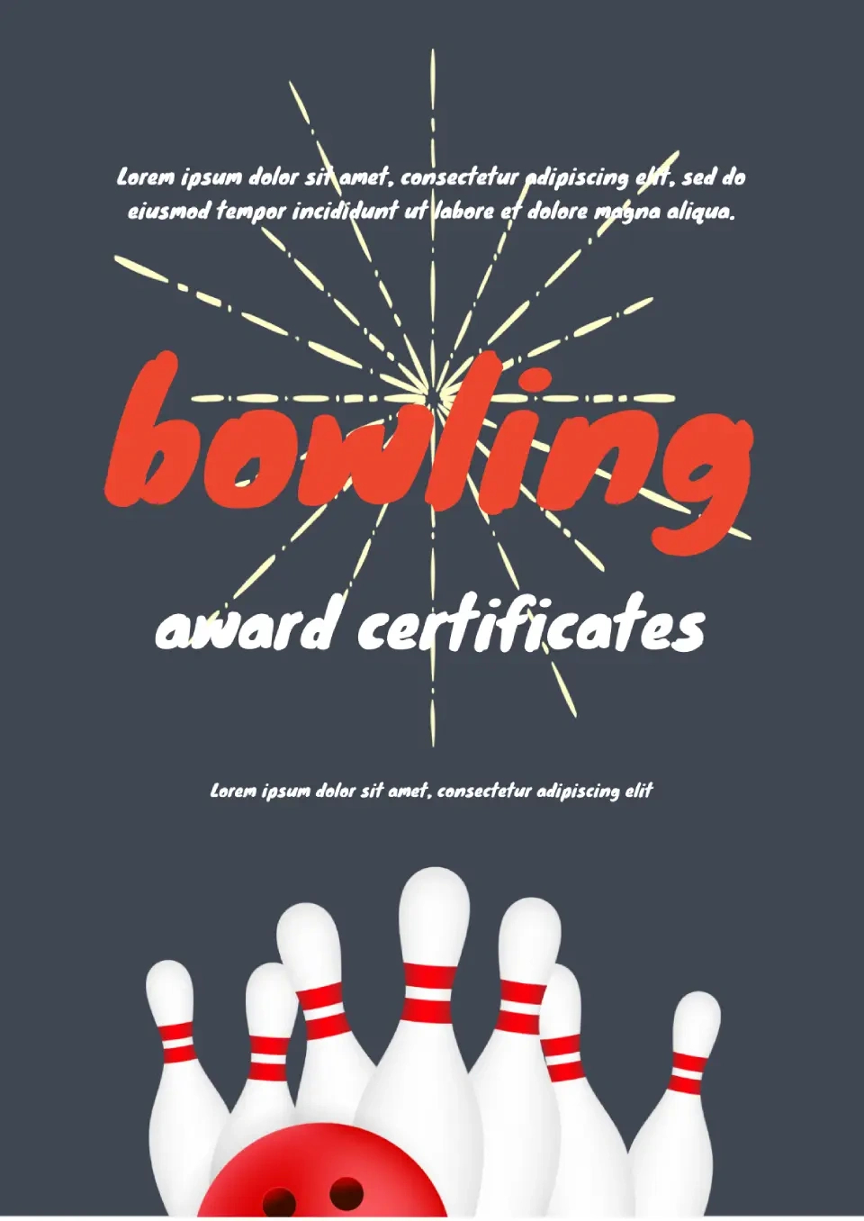 Free Bowling Award Certificate Template For Google Docs pertaining to Free Printable Bowling Awards Certificates