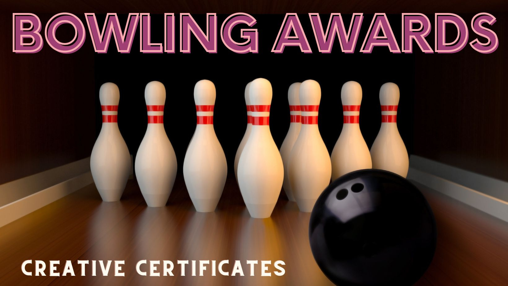 Free Bowling Certificate Template with FREE Printable Bowling Awards Certificates