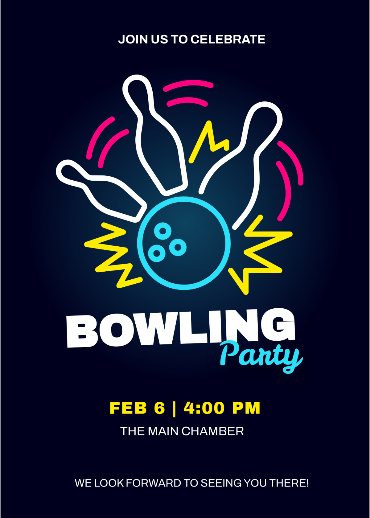 Free Bowling Invitation Templates, Editable And Printable throughout FREE Printable Bowling Party Invitations