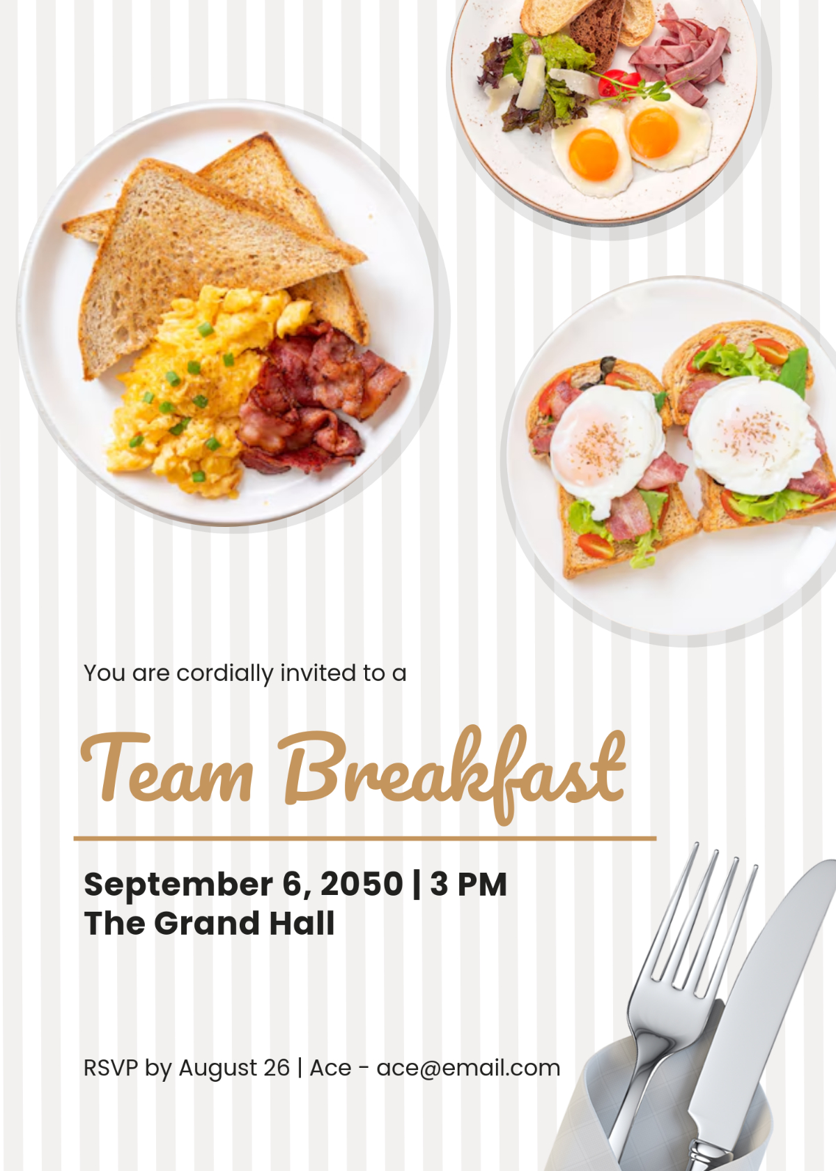 Free Breakfast Invitation Templates, Editable And Printable within Free Printable Breakfast Invitation Templates