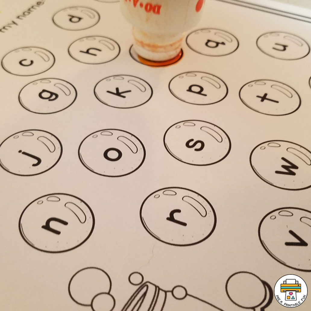 Free Bubble Fun Name Practice - Pre-K Printable Fun intended for FREE Printable Bubble Letter Names