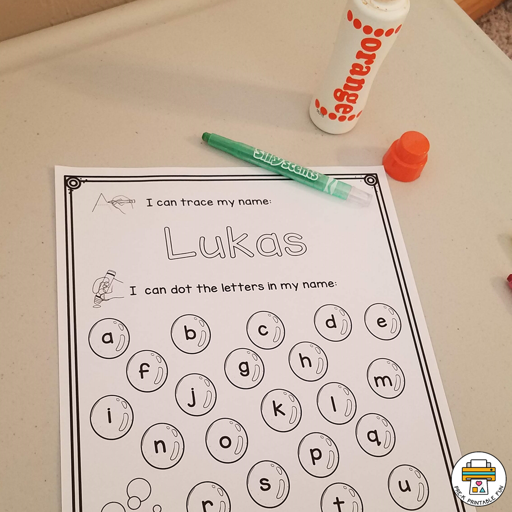 Free Bubble Fun Name Practice - Pre-K Printable Fun regarding FREE Printable Bubble Letter Names