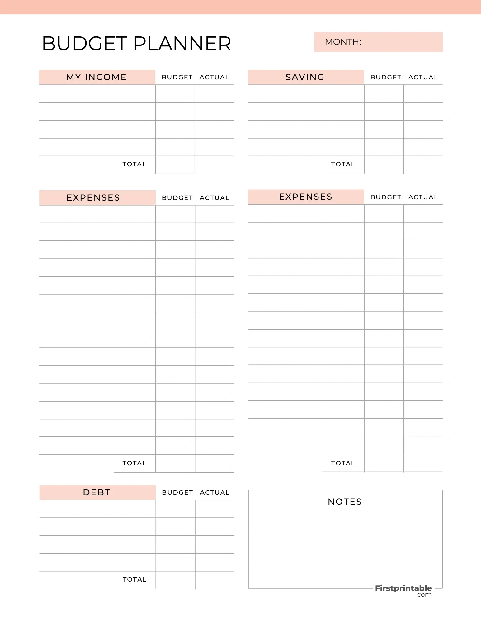 Free Budget Planner Templates | Printable &amp;amp; Fillable within FREE Printable Budget Planner 2025