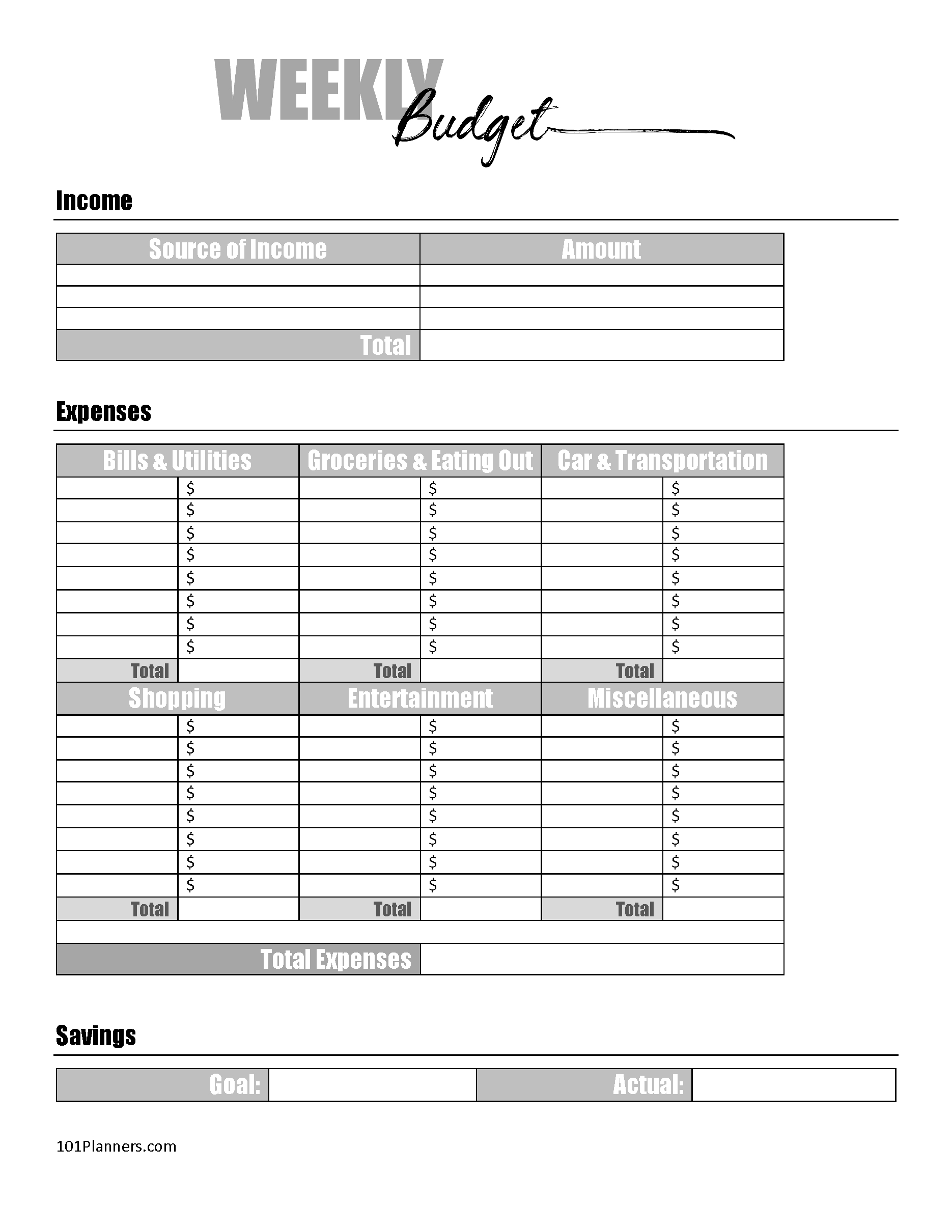 Free Budget Sheet Template | Printable And Editable with regard to FREE Printable Budgeting Worksheets For Adults