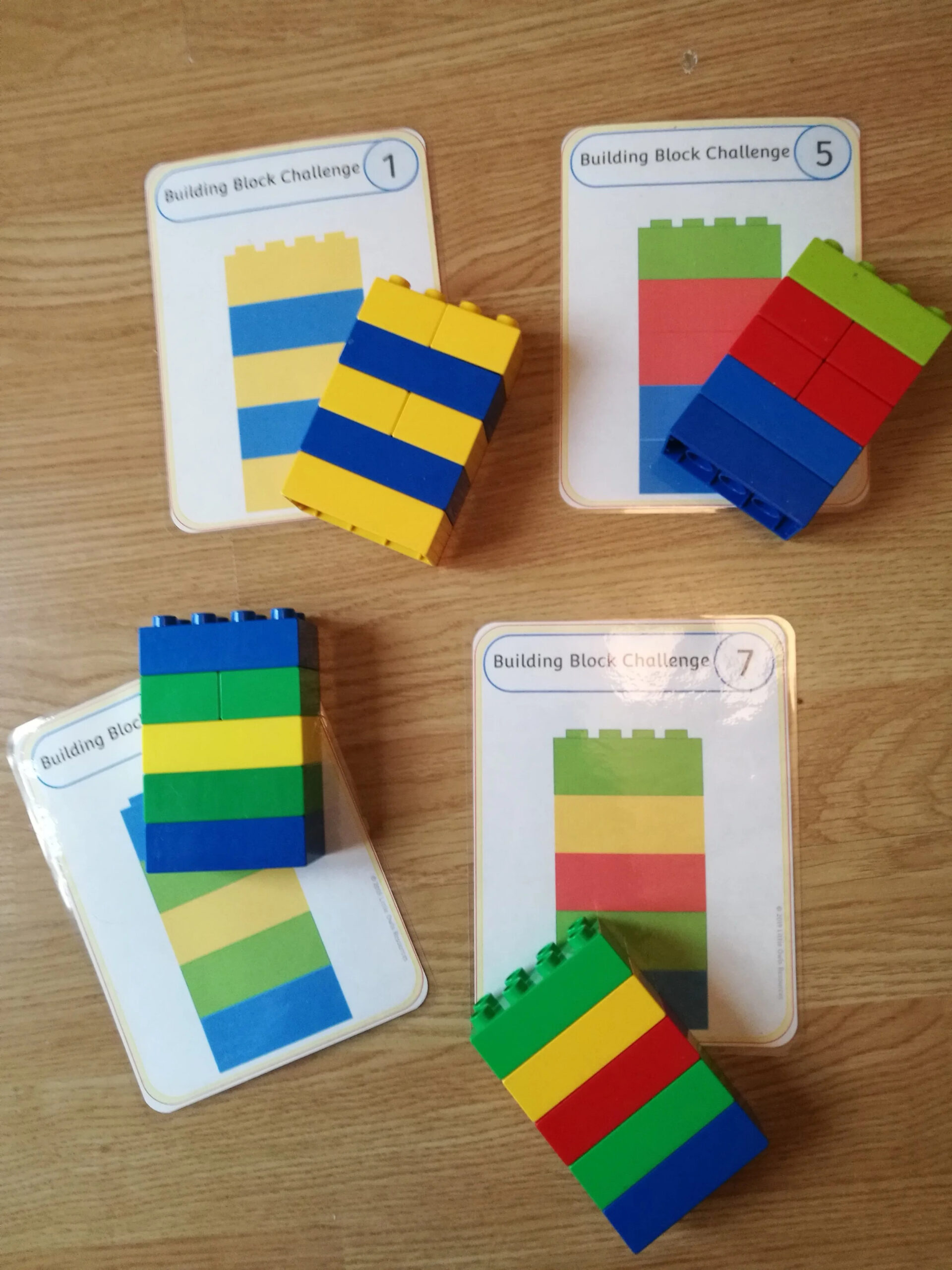 Free Building Block Challenge Game Early Years(Eyfs) Printable in FREE Printable Block Building Cards