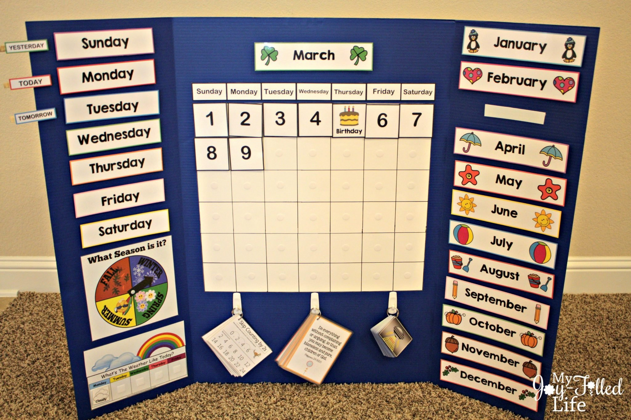 Free Calendar Board Printables - My Joy-Filled Life with regard to Free Printable Bulletin Board Calendar