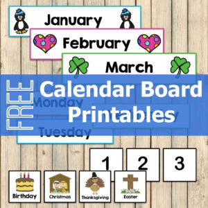 Free Calendar Board Printables - My Joy-Filled Life with regard to FREE Printable Bulletin Board Calendar
